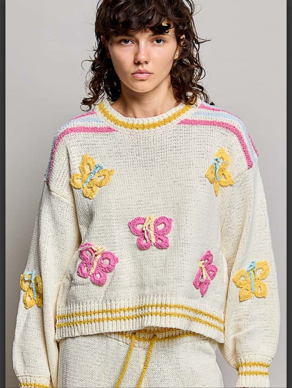 #2031 POL Butterfly Kisses Knit Sweater